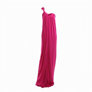 ROBERT RODRIGUEZ gown long dress maxi pink fuchsia size 4/S one shoulder Grecian